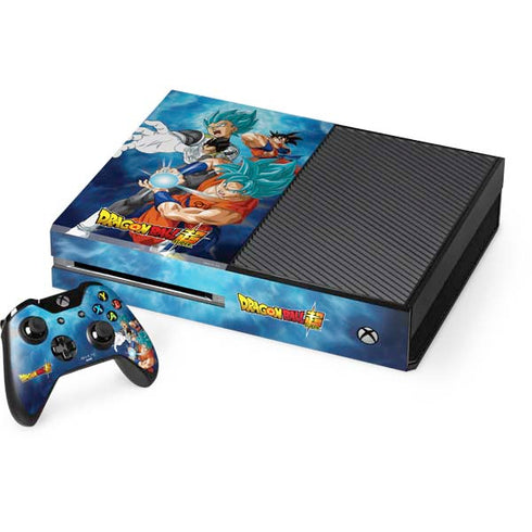 Dragon Ball Super Goku Vegeta Super Ball Xbox One Console and Controller Bundle Skin
